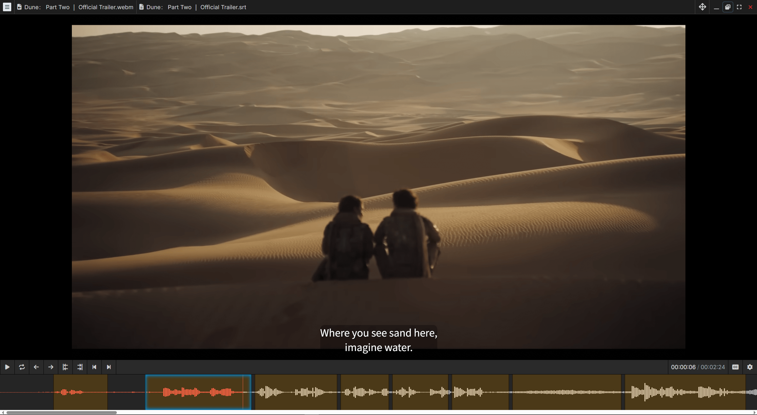 Y'ALL MP Interface showing waveform timeline